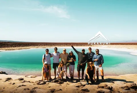 Baltinache verborgen lagunes tour, turquoise zoutlagunes bij San Pedro de Atacama